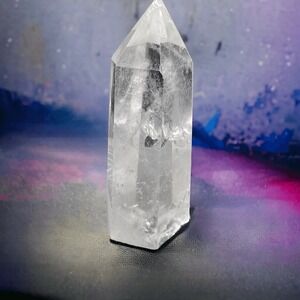 Clear‎ Quartz Crystal Obelisk Meditation Tower